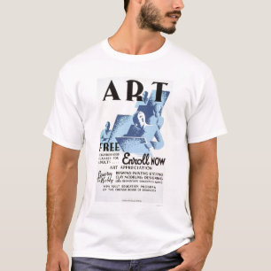 自由な美術教室1936 WPA Tシャツ