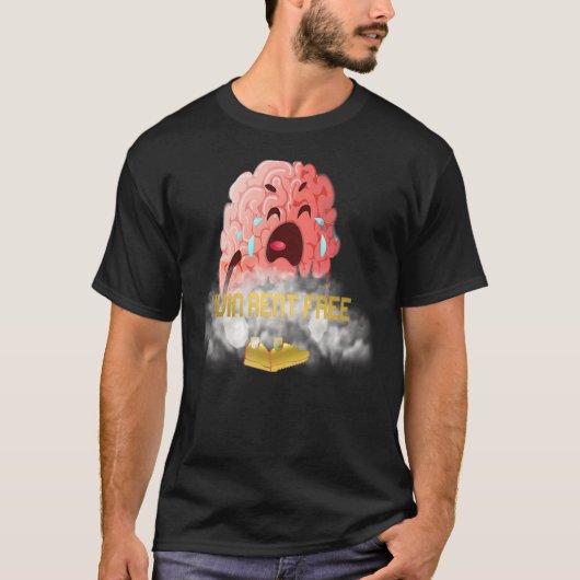 自由な脳怒を借りる Tシャツ (正面)