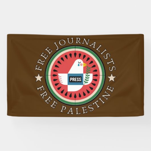 自由な自治主義者フリーパレスチナ 横断幕 (横)