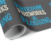 自由な花火とフロッシング歯科歯科歯科医師 ラッピングペーパー (ロールコーナー)