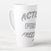 自由な行動 カフェラテマグ (左アングル)