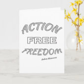 自由な行動 カード (黄色い花)