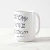 自由な行動 コーヒーマグカップ (正面右)