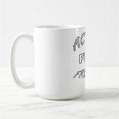 自由な行動 コーヒーマグカップ (左)