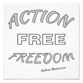 自由な行動 フォトプリント           