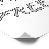 自由な行動 ポスター (角)