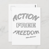 自由な行動 ポストカード (正面/裏面)