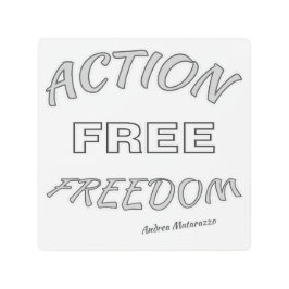 自由な行動 メタルプリント