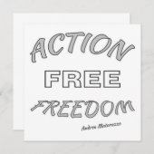 自由な行動 招待状 (正面/裏面)