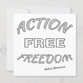 自由な行動 招待状