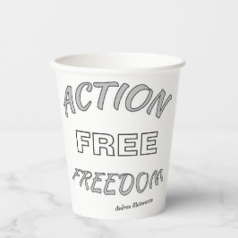 自由な行動 紙コップ