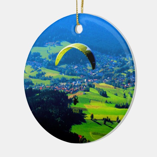 自由な飛行スポーツの山の風 セラミックオーナメント (左)