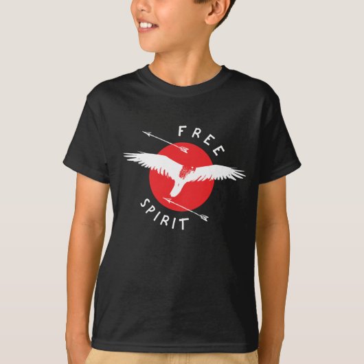 自由な餌食の鳥 Tシャツ (正面)