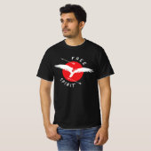 自由な餌食の鳥 Tシャツ (正面フル)