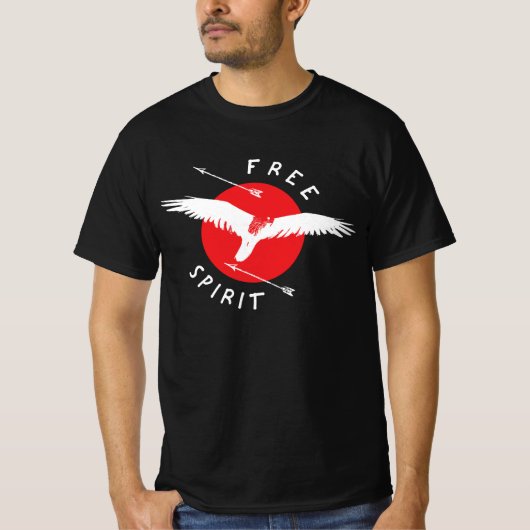 自由な餌食の鳥 Tシャツ (正面)