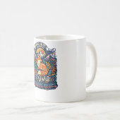 自由な魂のための「野生のままに」冒険心あふれる人々へ コーヒーマグカップ (正面右)