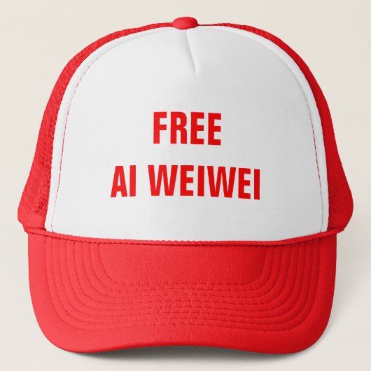"自由なAi Weiwei"は帽子をおおいます キャップ (正面)