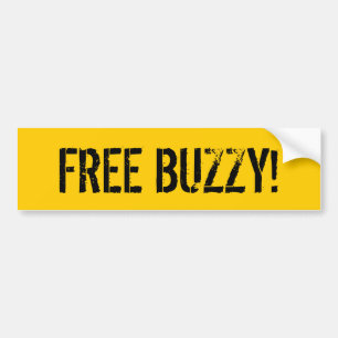 自由なBUZZY! バンパーステッカー