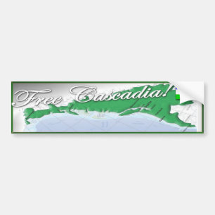 自由なCascadia! バンパーステッカー