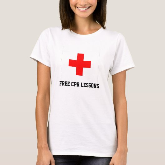 自由なCPRのレッスン Tシャツ (正面)