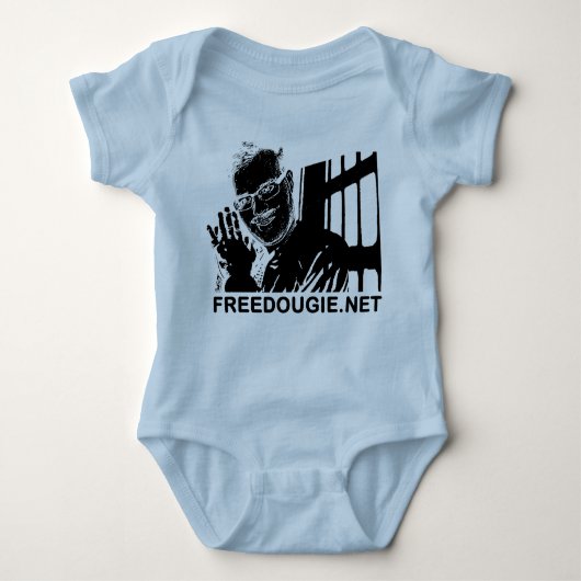 自由なdougieのクリーパー ベビーボディスーツ (正面)
