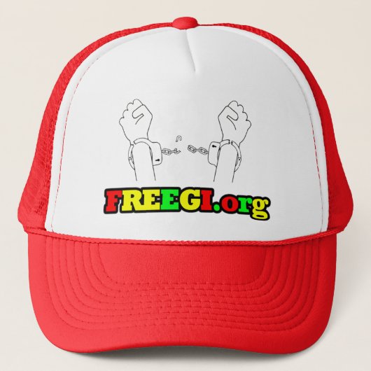 自由なGIのトラック運転手の帽子 キャップ (正面)