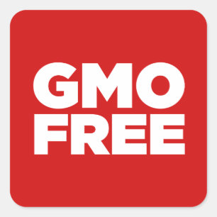 自由なGMO (赤い) スクエアシール
