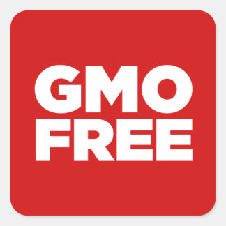 自由なGMO (赤い) スクエアシール