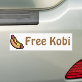 自由なKobi バンパーステッカー (車上)