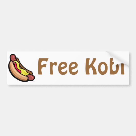 自由なKobi バンパーステッカー (正面)
