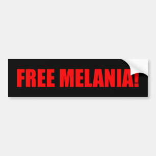"自由なMELANIA! " バンパーステッカー