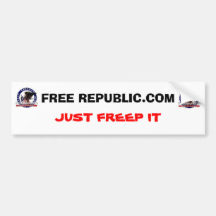 自由なREPUBLIC.COM バンパーステッカー