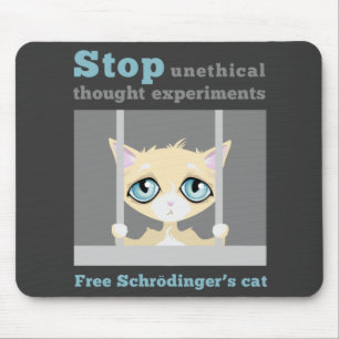 自由なSchrodingerの猫 マウスパッド