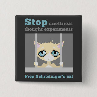 自由なSchrodingerの猫 缶バッジ