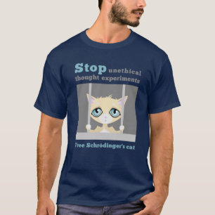 自由なSchrodingerの猫 Tシャツ