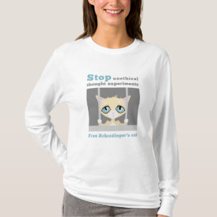 自由なSchrodingerの猫 Tシャツ