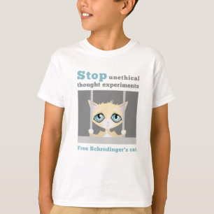 自由なSchrodingerの猫 Tシャツ