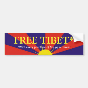 自由なTIBET* バンパーステッカー