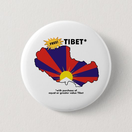 自由なTibet* 缶バッジ (正面)