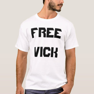 自由なVICKのTシャツ(背部) Tシャツ