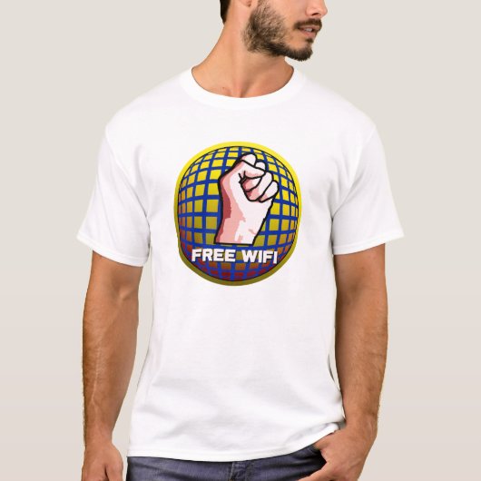 自由なWiFi Tシャツ (正面)