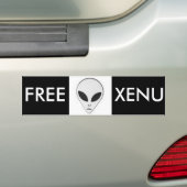 自由なXenu バンパーステッカー (車上)