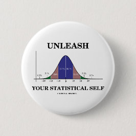 自由にして下さいあなたの統計的な自己(鐘のカーブのユーモア)を 缶バッジ