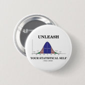 自由にして下さいあなたの統計的な自己(鐘のカーブのユーモア)を 缶バッジ (正面&裏面)