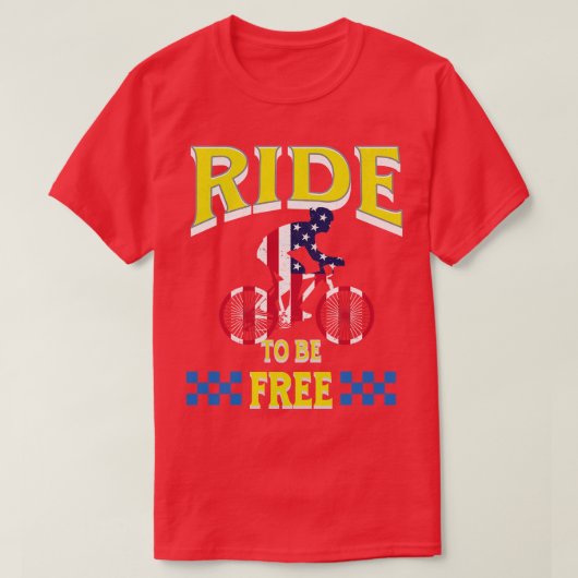 自由になるように乗る Tシャツ (デザイン正面)