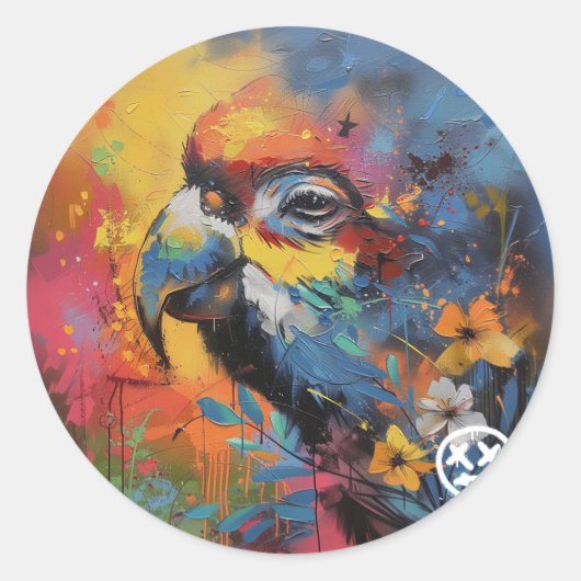 自由になれ…シール ラウンドシール (正面)