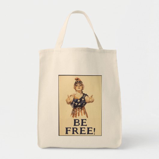自由になれ！食料品トートバッグ トートバッグ (正面)