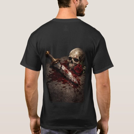 自由には血の代償がある Tシャツ (裏面)