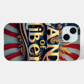 「自由によって権限を与えられる」 Case-Mate iPhoneケース (裏面 (横))
