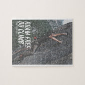 自由にアドレナリン行きます上昇の石の壁の歩き回って下さい ジグソーパズル (横)